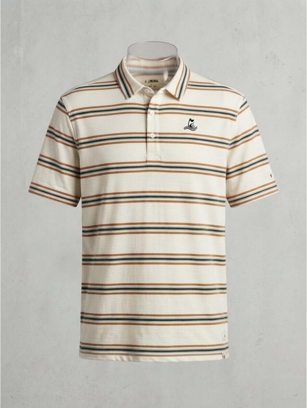 Linksoul "Tempus Fugit" Men's Striped Golf Polo Shirt Size XL –